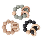 Maxbell 2pcs Teething Beads Bracelet Beads Teething Stuff for 0-6 Month Toddler