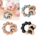 Maxbell 2pcs Teething Beads Bracelet Beads Teething Stuff for 0-6 Month Toddler