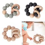 Maxbell 2pcs Teething Beads Bracelet Beads Teething Stuff for 0-6 Month Toddler