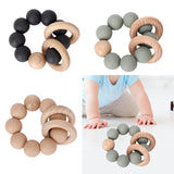 Maxbell 2pcs Teething Beads Bracelet Beads Teething Stuff for 0-6 Month Toddler