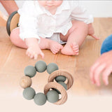 Maxbell 2pcs Teething Beads Bracelet Beads Teething Stuff for 0-6 Month Toddler