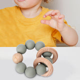 Maxbell 2pcs Teething Beads Bracelet Beads Teething Stuff for 0-6 Month Toddler