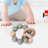 Maxbell 2pcs Teething Beads Bracelet Beads Teething Stuff for 0-6 Month Toddler