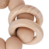 Maxbell 2pcs Teething Beads Bracelet Beads Teething Stuff for 0-6 Month Toddler