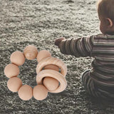 Maxbell 2pcs Teething Beads Bracelet Beads Teething Stuff for 0-6 Month Toddler