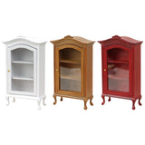 Maxbell 3pcs Miniature Cabinet Dollhouse Display Cupboard Model Toy Furniture