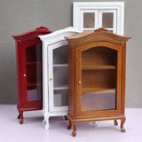 Maxbell 3pcs Miniature Cabinet Dollhouse Display Cupboard Model Toy Furniture