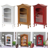 Maxbell 3pcs Miniature Cabinet Dollhouse Display Cupboard Model Toy Furniture