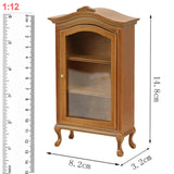 Maxbell 3pcs Miniature Cabinet Dollhouse Display Cupboard Model Toy Furniture