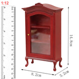 Maxbell 3pcs Miniature Cabinet Dollhouse Display Cupboard Model Toy Furniture