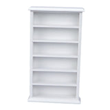 Maxbell 2x Handmade 1/12 Wooden Dollhouse Miniature Bookcase Shelf Cabinet Gifts