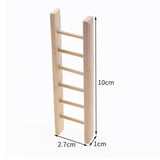 Maxbell 1/12 Dollhouse Simulation Wooden Bedroom Bedside Table+Step Ladder