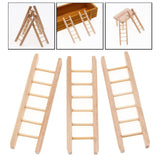 Maxbell 1/12 Dollhouse Simulation Wooden Bedroom Bedside Table+Step Ladder