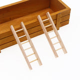 Maxbell 1/12 Dollhouse Simulation Wooden Bedroom Bedside Table+Step Ladder