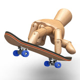Maxbell 2x Finger Skateboard Kit PU Non-Slip Pad Fingerboard for Kids Children Boy
