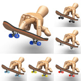 Maxbell 2x Finger Skateboard Kit PU Non-Slip Pad Fingerboard for Kids Children Boy