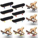 Maxbell 2x Finger Skateboard Kit PU Non-Slip Pad Fingerboard for Kids Children Boy