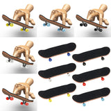 Maxbell 2x Finger Skateboard Kit PU Non-Slip Pad Fingerboard for Kids Children Boy