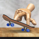 Maxbell 2x Finger Skateboard Kit PU Non-Slip Pad Fingerboard for Kids Children Boy