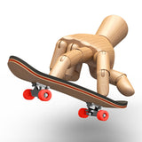 Maxbell 2x Finger Skateboard Kit PU Non-Slip Pad Fingerboard for Kids Children Boy