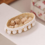 Maxbell 2x Dollhouse Storage Basket Miniature 1/12 Accs for 3-6 Years Old Children