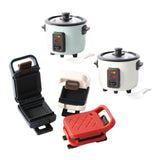 Maxbell 2Pcs Simulation Miniature 1/12 Scale Breakfast Machine Living Room Ornaments