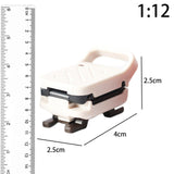Maxbell 2Pcs Simulation Miniature 1/12 Scale Breakfast Machine Living Room Ornaments