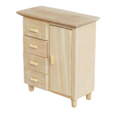 Maxbell 1/12 Miniature Cabinet and TV Cabinet Doll House Decoration Wardrobe