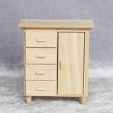 Maxbell 1/12 Miniature Cabinet and TV Cabinet Doll House Decoration Wardrobe