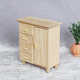Maxbell 1/12 Miniature Cabinet and TV Cabinet Doll House Decoration Wardrobe