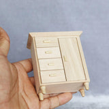 Maxbell 1/12 Miniature Cabinet and TV Cabinet Doll House Decoration Wardrobe