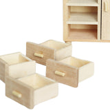Maxbell 1/12 Miniature Cabinet and TV Cabinet Doll House Decoration Wardrobe