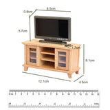 Maxbell 1/12 Miniature Cabinet and TV Cabinet Doll House Decoration Wardrobe