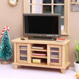 Maxbell 1/12 Miniature Cabinet and TV Cabinet Doll House Decoration Wardrobe