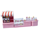 Maxbell 1:12 Miniature Table Chairs Cake Cabinet Doll House Decoration for Garden