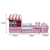 Maxbell 1:12 Miniature Table Chairs Cake Cabinet Doll House Decoration for Garden