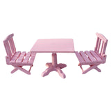 Maxbell 1:12 Miniature Table Chairs Cake Cabinet Doll House Decoration for Garden