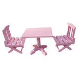 Maxbell 1:12 Miniature Table Chairs Cake Cabinet Doll House Decoration for Garden