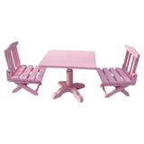 Maxbell 1:12 Miniature Table Chairs Cake Cabinet Doll House Decoration for Garden