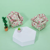 Maxbell 2Pcs 1:12 Simulation Sofa Furniture Scenery Dollhouse Home Oranments