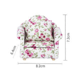 Maxbell 2Pcs 1:12 Simulation Sofa Furniture Scenery Dollhouse Home Oranments