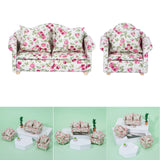 Maxbell 2Pcs 1:12 Simulation Sofa Furniture Scenery Dollhouse Home Oranments
