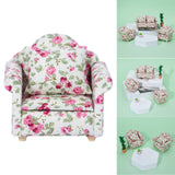 Maxbell 2Pcs 1:12 Simulation Sofa Furniture Scenery Dollhouse Home Oranments