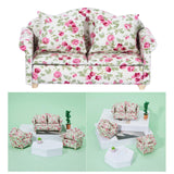 Maxbell 2Pcs 1:12 Simulation Sofa Furniture Scenery Dollhouse Home Oranments