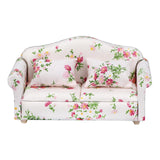 Maxbell 1/12 Dollhouse Miniature Sofa Life Scene Props for Photo Props 2+1 Seat