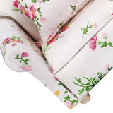 Maxbell 1/12 Dollhouse Miniature Sofa Life Scene Props for Photo Props 2+1 Seat