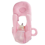 Maxbell Baby Feeding Pillow Baby Room Decor for Newborn Infant Baby Care Pink+Grey