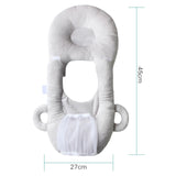 Maxbell Baby Feeding Pillow Baby Room Decor for Newborn Infant Baby Care Pink+Grey