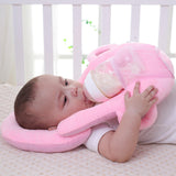Maxbell Baby Feeding Pillow Baby Room Decor for Newborn Infant Baby Care Pink+Grey