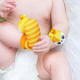 Maxbell 4x Baby Wrist Rattles Sensory Toys for Baby 0-6 Months Infant